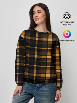 Женский свитшот / В клетку