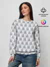 Женский свитшот / 3D Кубы