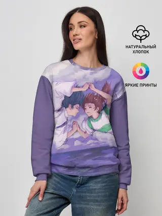 Женский свитшот / Хаку и Тихиро _2