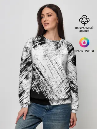 Женский свитшот / Штриховка