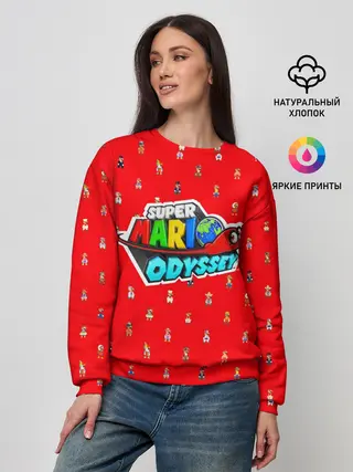 Женский свитшот / Super Mario Odyssey