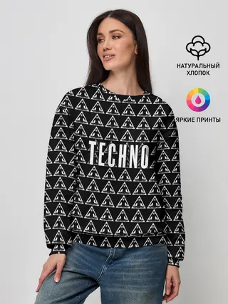 Женский свитшот / Techno
