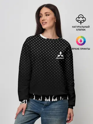 Женский свитшот / Mitsubishi abstract black