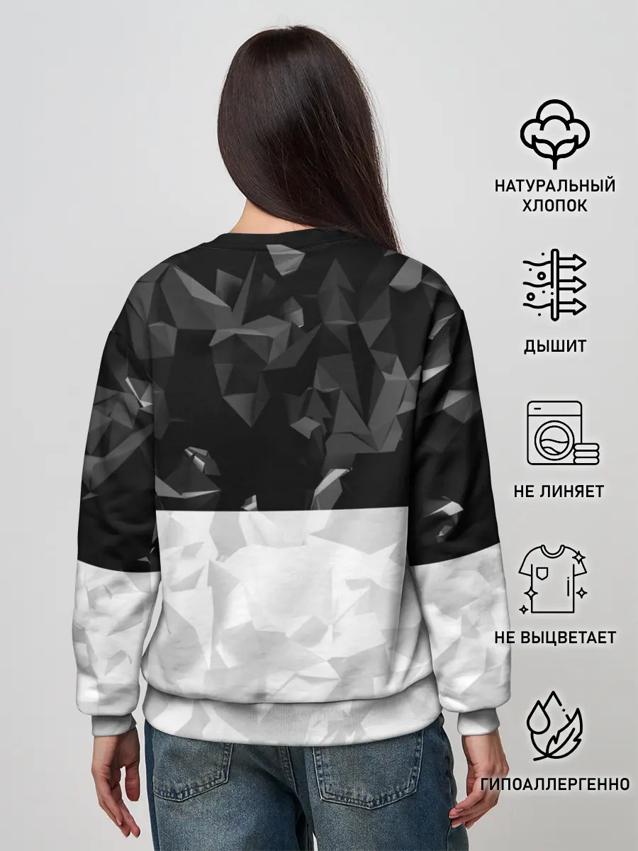 Женский свитшот / BMW BLACK COLLECTION