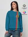 Женский свитшот / Белоруссия, лента с гербом