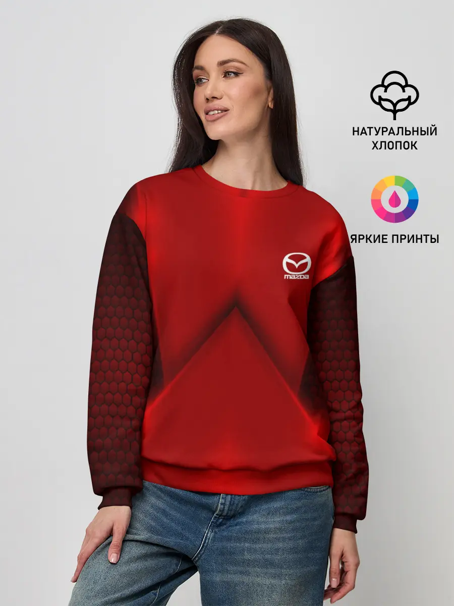 Женский свитшот / Mazda car sport RED