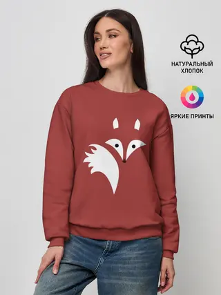 Женский свитшот / Абстрактная лиса