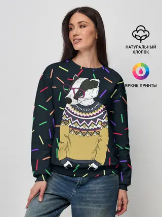 Женский свитшот / Барсук