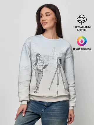 Женский свитшот / Девушка с контроллером