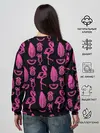 Женский свитшот / Светящийся фламинго (P007_P004ooo1538833, P004ooo1538833)