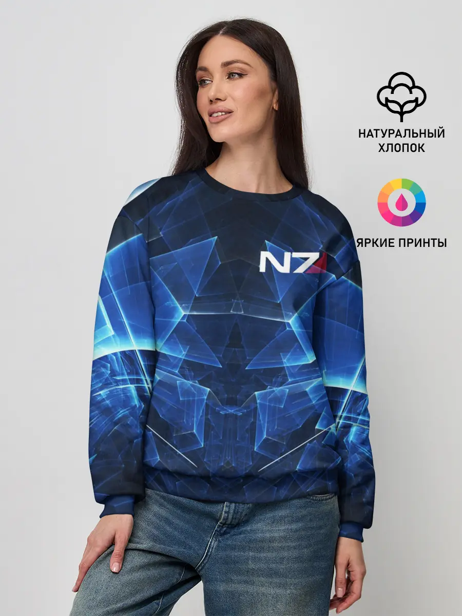 Женский свитшот / MASS EFFECT N7 | МАСС ЭФФЕКТ Н7