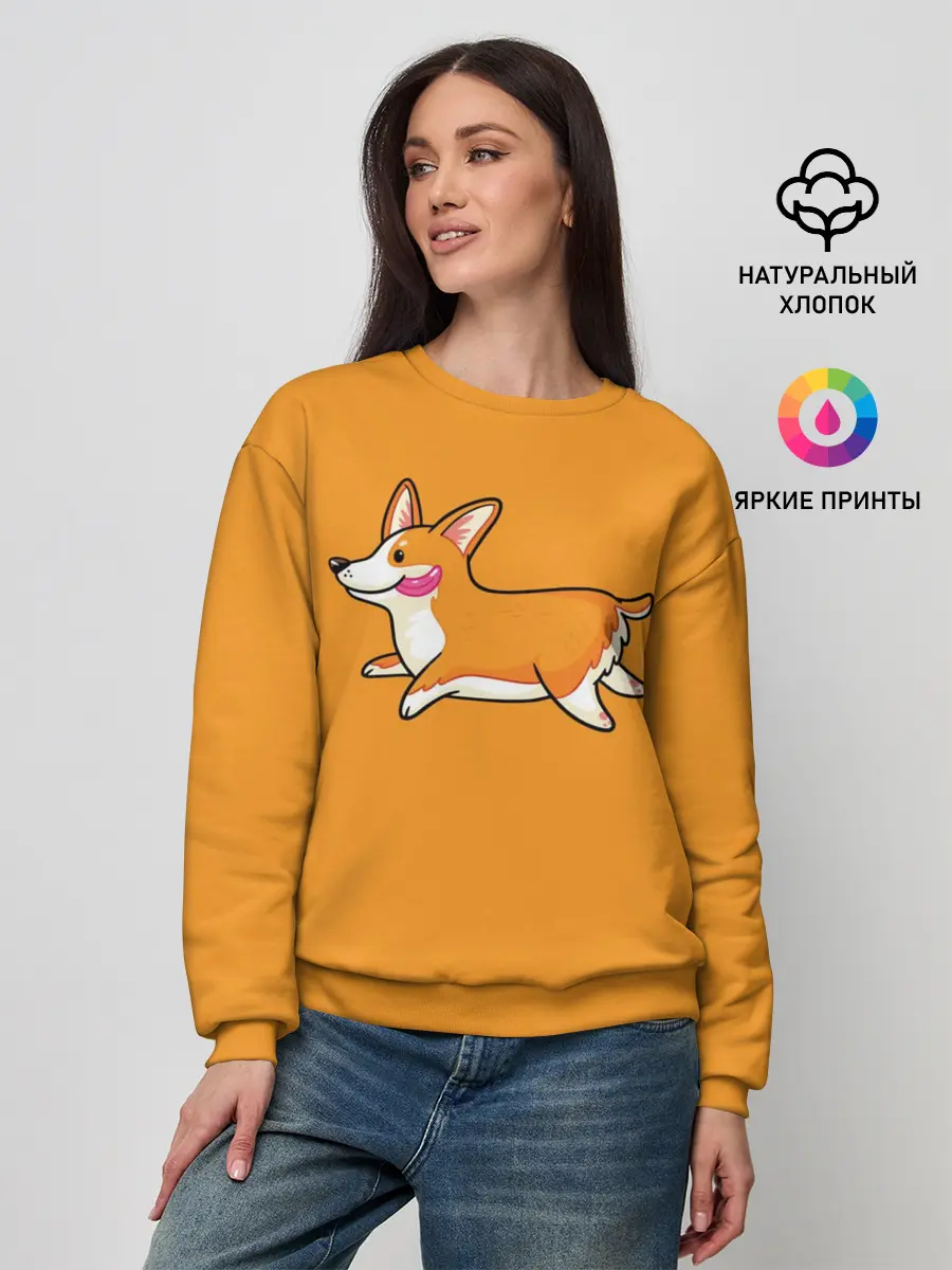Женский свитшот / Корги