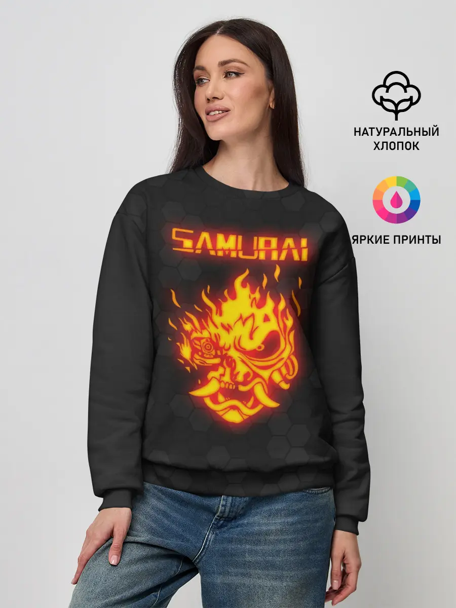 Женский свитшот / CYBERPUNK 2077 SAMURAI