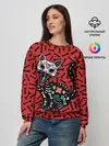 Женский свитшот / Мексиканская Сахарная Кошка