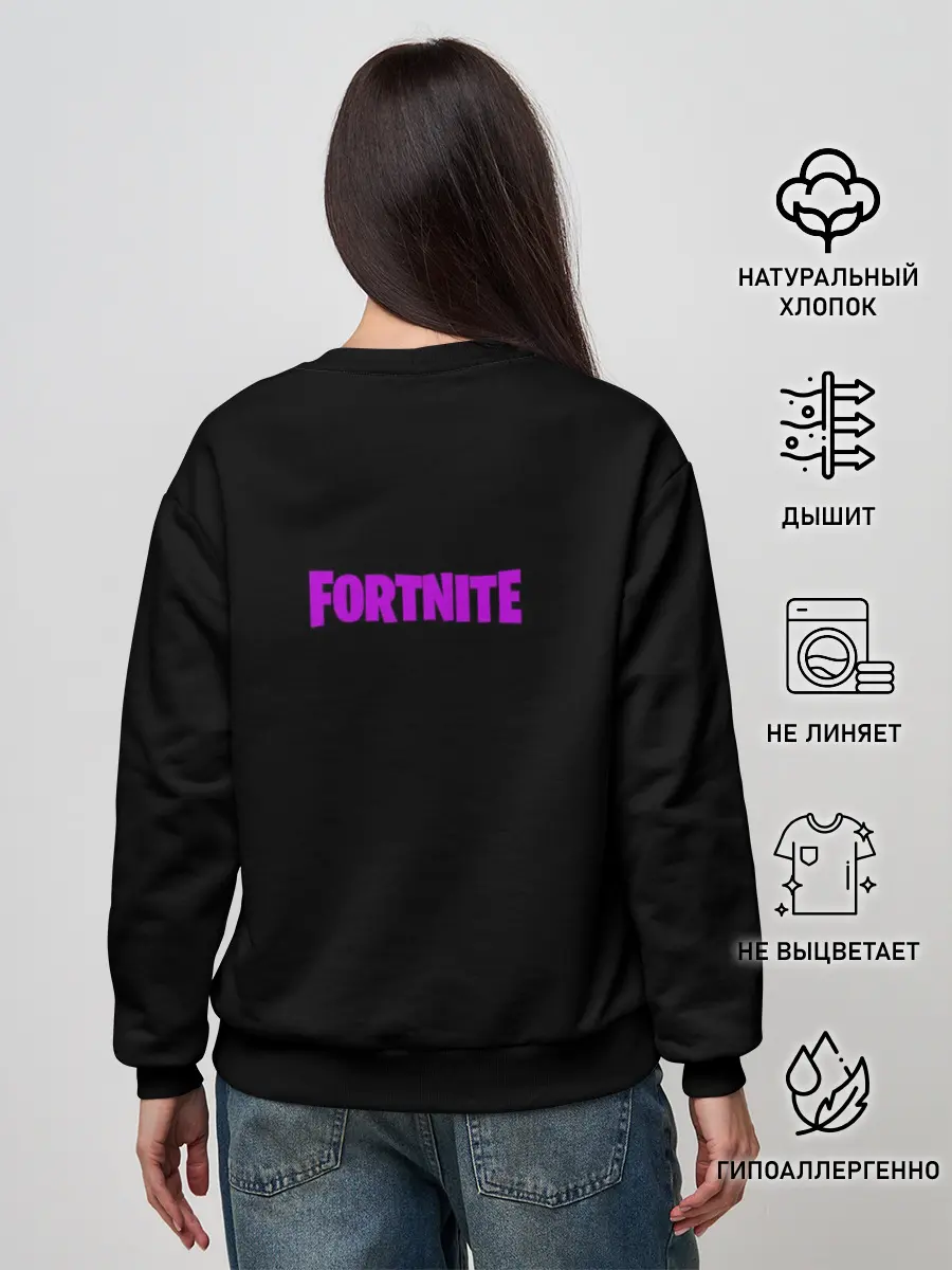 Женский свитшот / Fortnite. Neon Lama