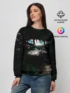 Женский свитшот / Глаза Ябоку. БЕЗДОМНЫЙ БОГ