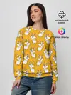 Женский свитшот / Корги Паттерн 2