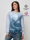 Женский свитшот / Безликий бог следит за Хаку