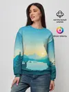 Женский свитшот / Векторная природа
