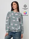 Женский свитшот / Зайцы на лужайке