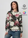 Женский свитшот / Акварель, розы