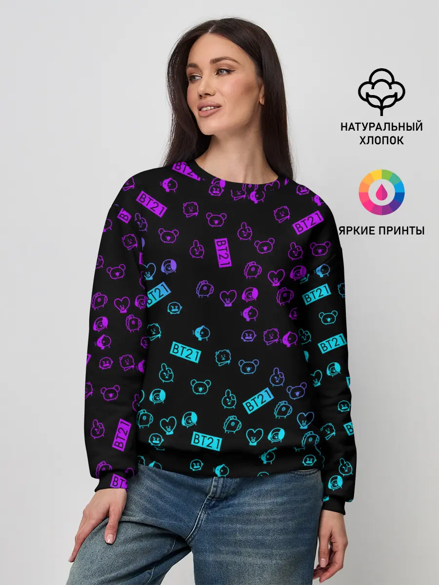 Женский свитшот / BTS BT21