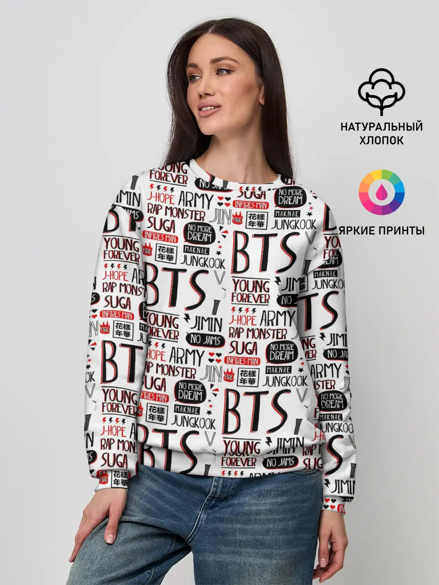 Женский свитшот / BTS Collage