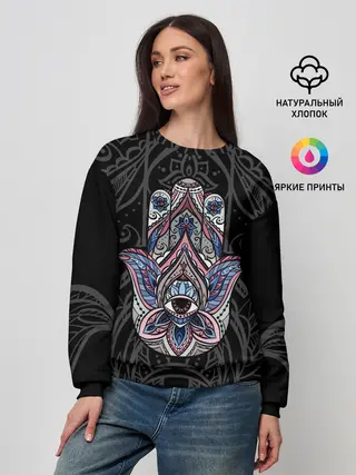 Женский свитшот / Рука Будды