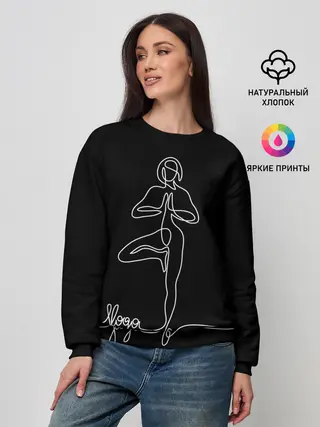 Женский свитшот / Йога