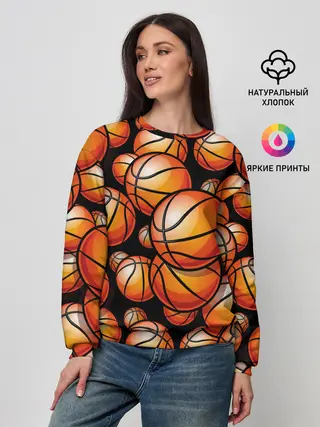 Женский свитшот / Баскетбольные мячи