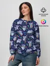 Женский свитшот / Фиолетовые коалы