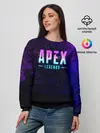 Женский свитшот / Apex Legends. Neon logo