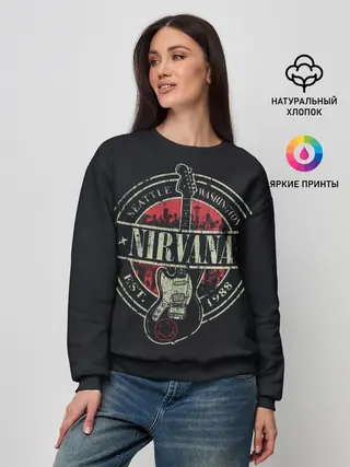 Женский свитшот / NIRVANA | НИРВАНА