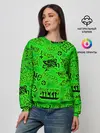 Женский свитшот / Billie Eilish Graffiti glow