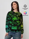 Женский свитшот / Billie Eilish Graffiti gradien
