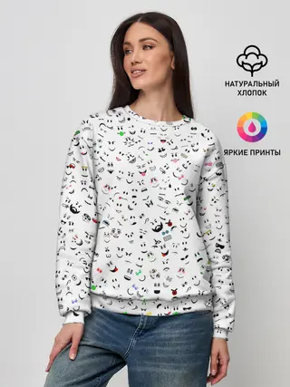 Женский свитшот / Rolbox лица