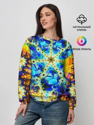Женский свитшот / ИЛЛЮЗИЯ ФРАКТАЛОВ