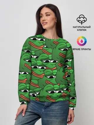 Женский свитшот / Pepe The Frog