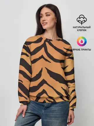 Женский свитшот / Тигриный камуфляж