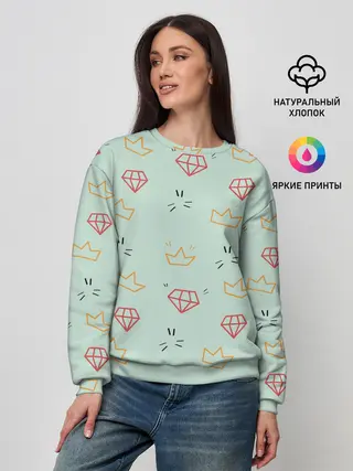 Женский свитшот / Алмазный арт