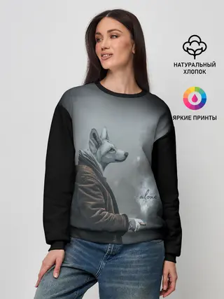 Женский свитшот / Одинокий волк