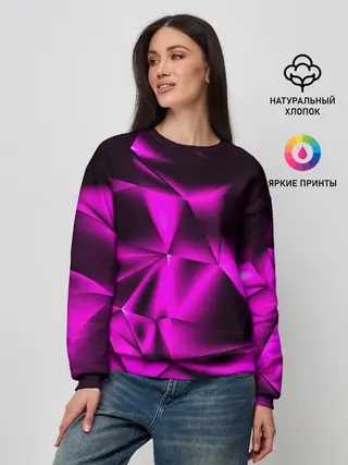 Женский свитшот / НЕОНОВАЯ ТЕКСТУРА