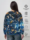 Женский свитшот / Космические коты