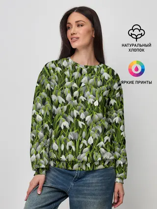 Женский свитшот / Подснежники