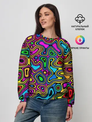 Женский свитшот / Психоделика
