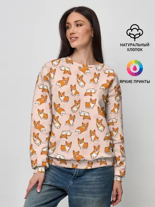 Женский свитшот / Корги