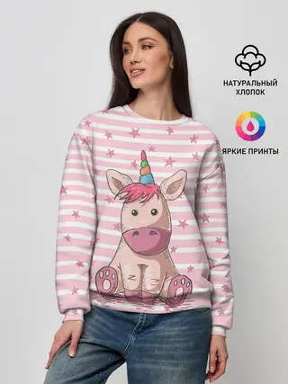 Женский свитшот / Единорожек
