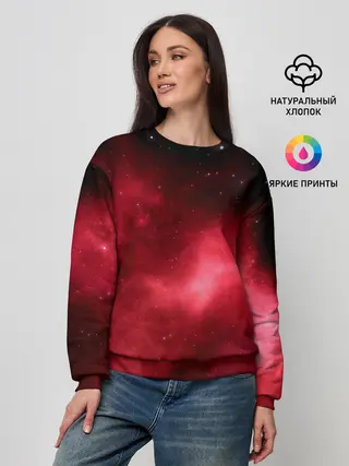 Женский свитшот / Космос