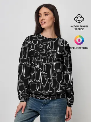 Женский свитшот / Стеклянный бармен