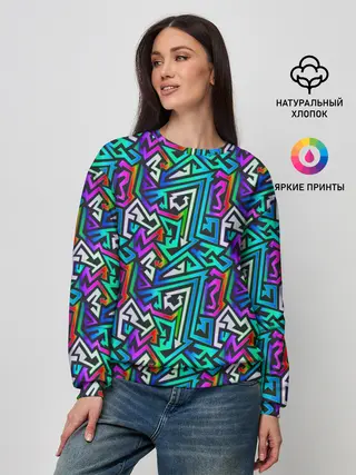 Женский свитшот / ГРАФФИТИ